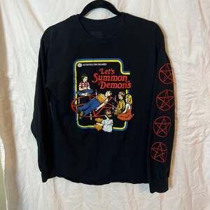 Steven Rhodes Let's Summon Demons Long Sleeve Graphic T-Shirt